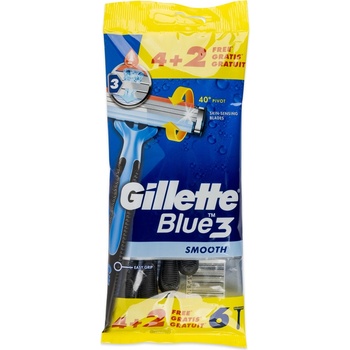 Gillette Blue3 Smooth 6 ks