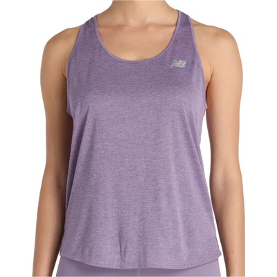 New Balance Дамски потник с широка презрамка New Balance Women's Athletics Tank Tank top - Candied Violet Heather (916-6685-0114)