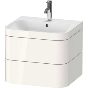 Duravit Happy D. 2 Plus - Шкафче с умивалник 48x58x49 см, 2 чекмеджета, бяло с висок гланц HP4635O2222 (HP4635O2222)