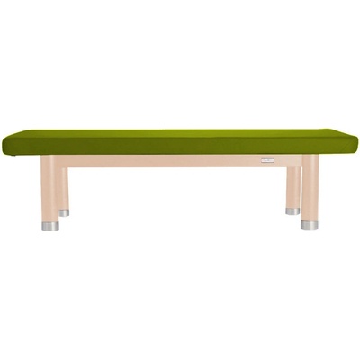 Clap Tzu Luxusní thajské masážní lehátko AMBRA Thai Barva čalounění: PU zelená (grass) Doplňky: bez doplňků Barva konstrukce: lakovaný buk 202 x 115 cm 60 kg 13 barev