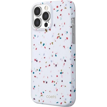 Uniq Coehl Terrazzo Case - хибриден удароустойчив кейс за iPhone 13 Pro (бял)