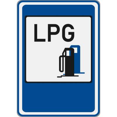 Dopravní značka IJ7-405 Čerpací stanice LPG