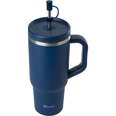 Qwetch Travel cup isotherme inox matný 900 ml Midnight blue
