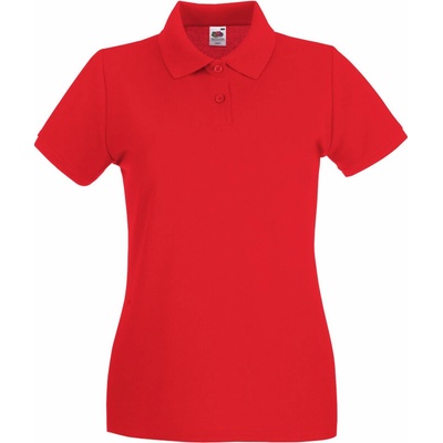 Fruit of the Loom Polokošile Lady-Fit Premium Polo krátký rukáv dámská COT-16303000400 Červená