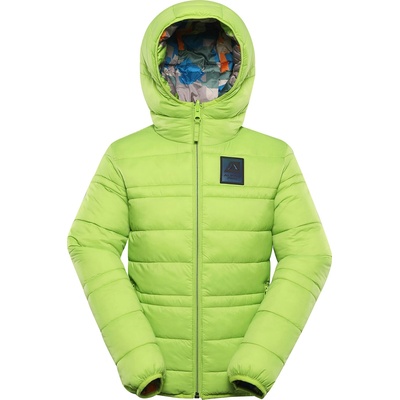ALPINE PRO DOUWO Dětská oboustranná bunda zelená – Zboží Dáma