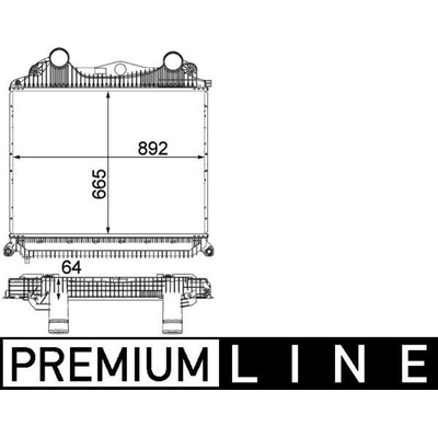 Chladič turba MAHLE CI 123 000P (CI123000P)