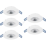 EGLO 300185 - Комплект от 5 вградени LED осветителни тела GEDREZ LED/4, 9W/230V Ø 9 см, бели (EG300185)