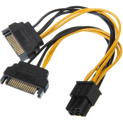 AKASA SATA power to 6pin AK-CBPW13-15