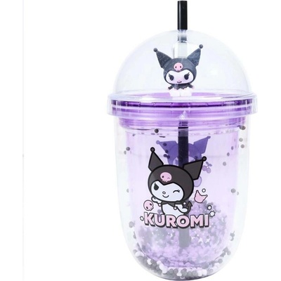 Kuromi boba tumbler s brčkem