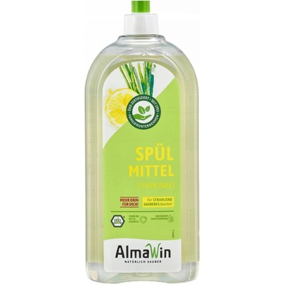 AlmaWin Tekutý prostředek na mytí nádobí tráva citronová 1 l