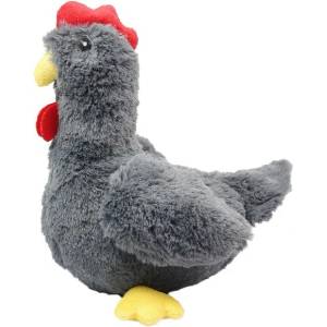 PET NOVA Плюшена свиреща сива кокошка, 31 см