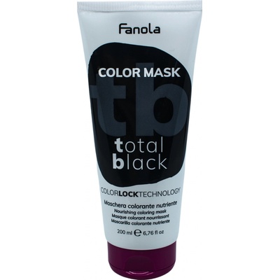 Fanola Color Mask farebné masky Total Black čierna 200 ml