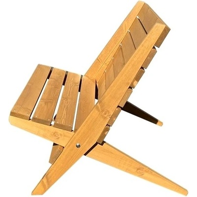 EcoFurn Granny Dřevěné zahradní skládací židle pro 2 osoby, borovice, natural olej