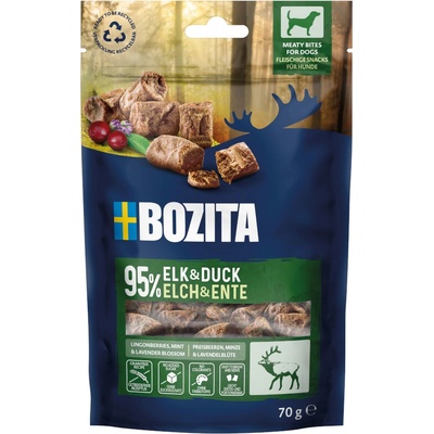 Bozita Meaty Bites výhodné balení: s losem a kachnou 2 x 70 g