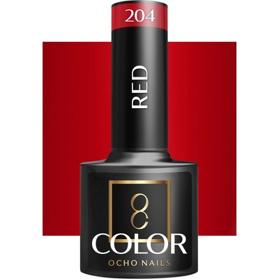 Ocho Nails lak na nechty červený 204 5 g