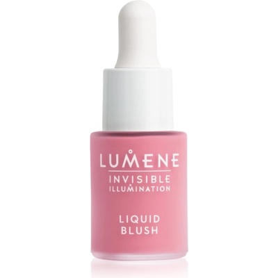 Lumene Invisible Illumination течен руж за озаряване на лицето цвят Frosty Petal 15ml