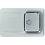 Alveus Мивка от неръждаема стомана Alveus Line Max 80 Satin 79x50 см дясна (1136608) Мивка за вграждане