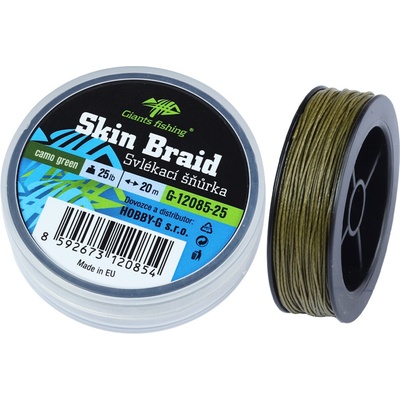 Giants fishing Svlékací šnůra Carp Line Skin Braid Camo green, 20m