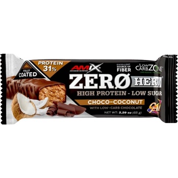 Image 1 of Amix Nutrition ZeroHero Protein Bar [65 грама] Шоколад - Кокос