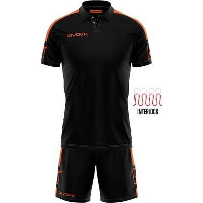 Givova tričko + šortky KIT PLAY černý