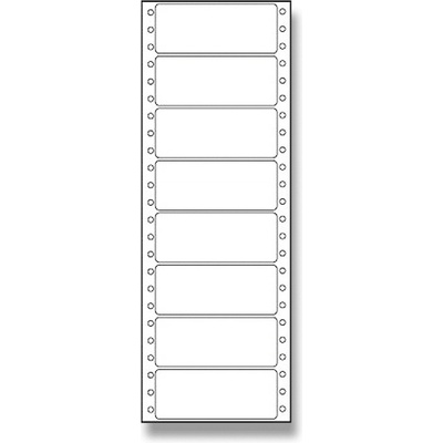 Coveris ETSW089036Y1 tabelační etikety 89 x 36,1 mm jednořadé 25 listů bílé