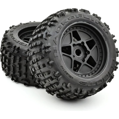 ARRMA Гуми с джанта за автомодел 1/8 ARRMA 3.8" dBoots Backflip LP 4S Wheel & Tyre Set Glued (Black/2pcs) ARAC9468 AR550050 (AR550050)