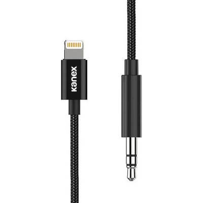 Kanex DuraBraid Premium Audio Cable With Lightning Connector - сертифициран аудио кабел от Lightning към 3.5 мм. аудио жак (100см) (черен)