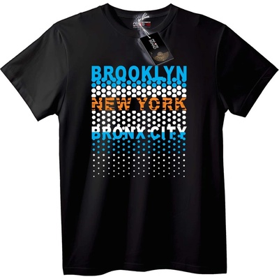 NOONEBRAND Тениска Brooklyn, New York, Bronx - L, Black