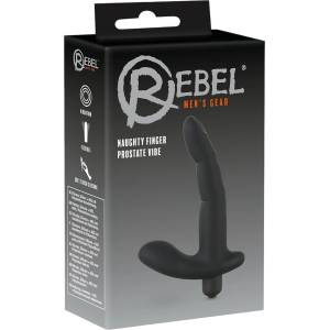 Rebel Naughty Finger - простатен вибратор - черен