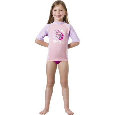Mares Aquazone RASH GUARD DETSKÝ KRÁTKY RUKÁV DIEVČA