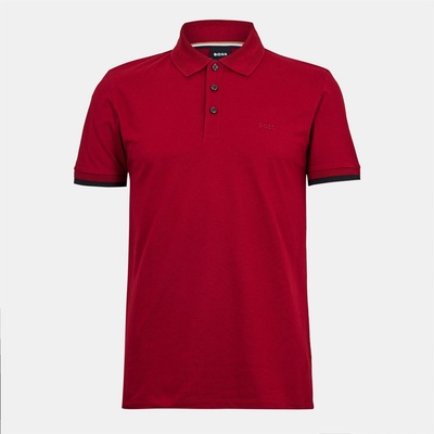 Boss Блуза с яка Boss Men's Phillipson Short Sleeve Polo Shirt - Dark Red