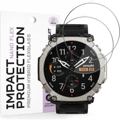 Techsuit Протектор за Amazfit T-Rex Ultra 2 - Nano Flex (2 pack) - Techsuit - Черен