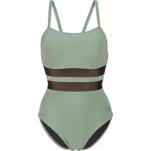arena Дамски бански костюм Arena Women's Mesh Equals Swimsuit Back B Swimsuit - Sage - размер 46 (EU) (150-5761-0417)