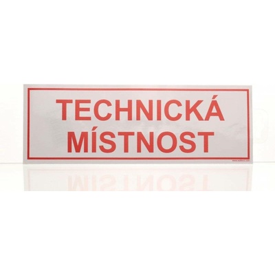 Traiva s.r.o Technická místnost Samolepka 290 x 100 mm Varianty: Technická místnost Samolepka 290 x 100 mm, Kód: 20302