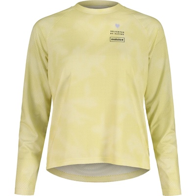 Maloja Дамска фланелка с дълъг ръкав за колоездене Maloja Women's BaldoM. Cycling jersey - Moonlight Iris Grid - размер XS (156-3039-0311)