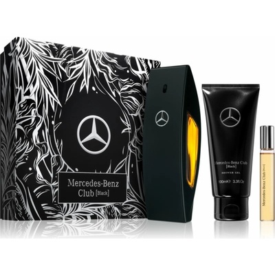 Mercedes Benz Club Black toaletní voda 100 ml + Club Black toaletní voda 10 ml + sprchový gel s parfemací 100 ml