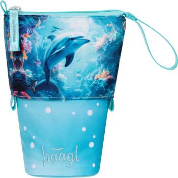 Baagl Школен пенал Pastelkovník Делфин GRS BAAGL | Sin | Момчешки | UNI