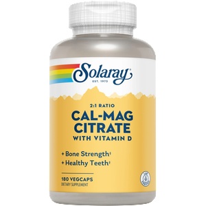SOLARAY Cal-Mag Citrate - 180 капсули
