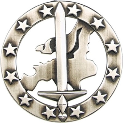Bundeswehr odznak BW na baret Eurocorps kovový