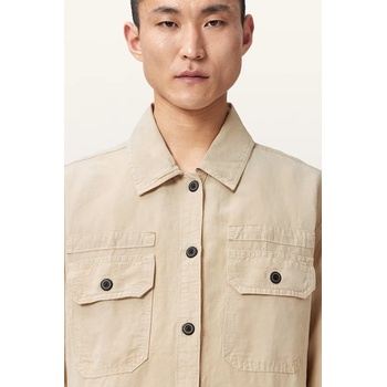 AllSaints риза мъжка с лен KORTEN (M062OE)