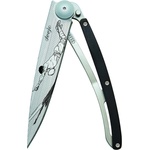 DEEJO 1cb095 tattoo / Ултралеко джобно ножче с дръжка от абаносово дърво (1cb095)