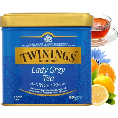 Twinings Čaj černý Lady grey 100 g