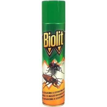 Biolit UNI spray proti muchám, komárom, švábom, mravcom a inému lietajúcemu a lezúcemu hmyzu s vôňou pomaranča 400 ml