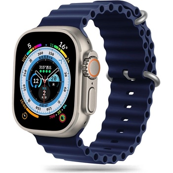 Tech-Protect Силиконова каишка за Apple Watch 6/7/8/9/10/SE/Ultra 1-2 (44/45/46/49 mm) от Tech-Protect IconBand Pro - Midnight Blue (5906302310272)