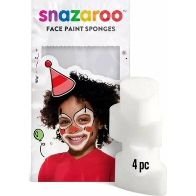 Snazaroo hubky na farby na tvár v tvare slzy 4 ks