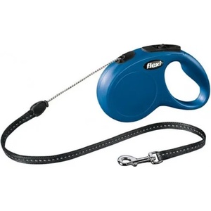 flexi Автоматичен повод FLEXI NEW Classic M синьо въже 5 м. / 20 кг. 02261