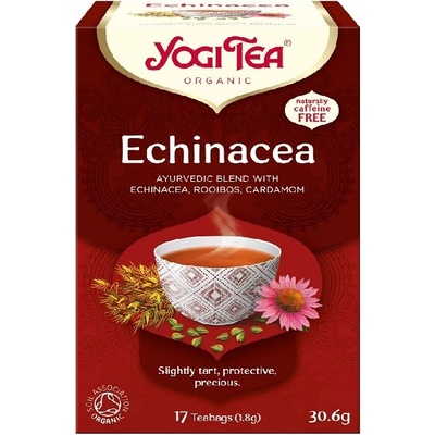 YOGI TEA Bio čaj porciovaný Ajurvédska bylinno-korenistá zmes s ECHINACEOU 30,6 g