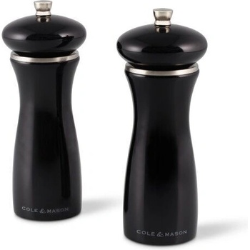 Cole & mason COLE&MASON Комплект мелнички за сол и пипер SHERWOOD BLACK GLOSS - 16, 5 см. - цвят черен (Cole-&-Mason-HS-0688P)