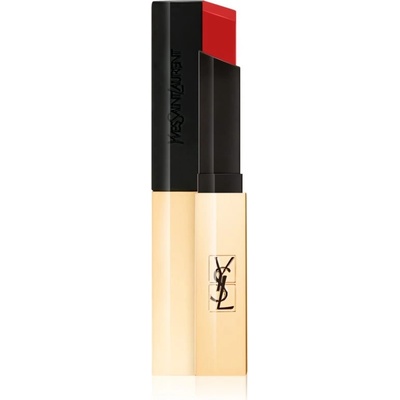 Yves Saint Laurent Rouge Pur Couture The Slim tenký zmatňujúci rúž s koženým efektom 28 True Chili 2,2 g