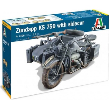 Italeri Zundapp KS 750 with sidecar 1:9
